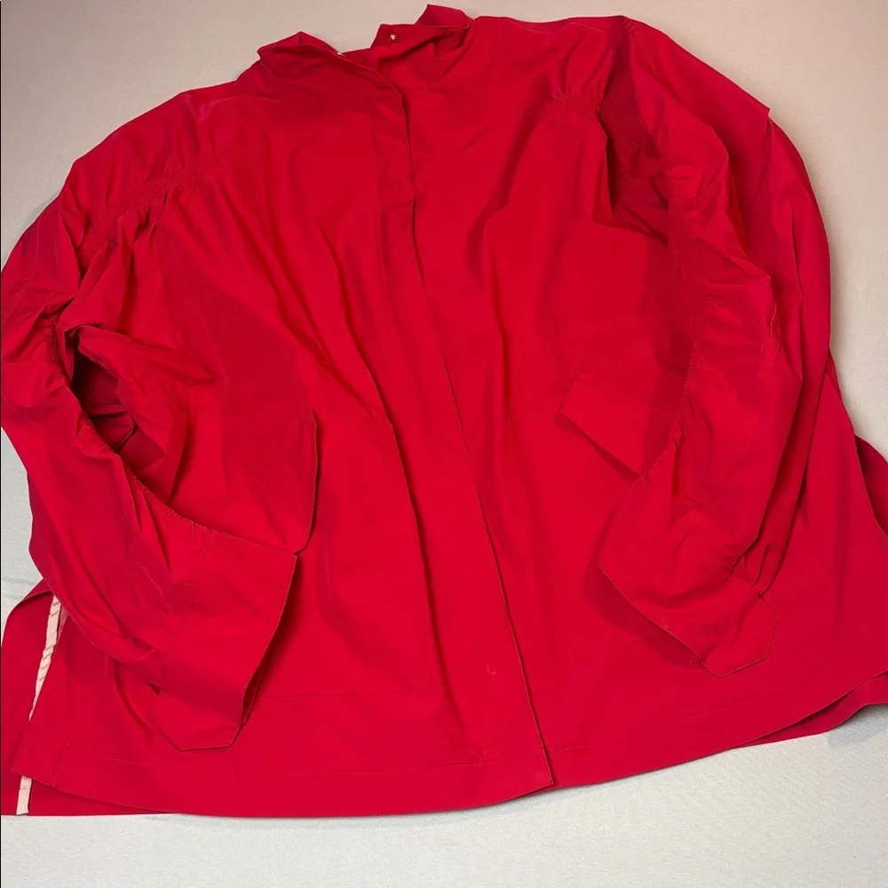 Fabletics Red Utility Windbreaker Jacket